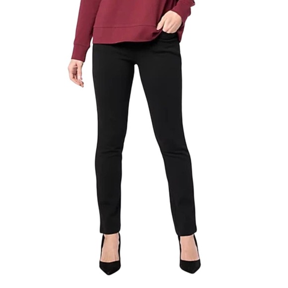 Belle by Kim Gravel Pants - Belle by Kim Gravel Reg Perfect Ponte Straight Leg Pant NWOT BLACK SIZE 8